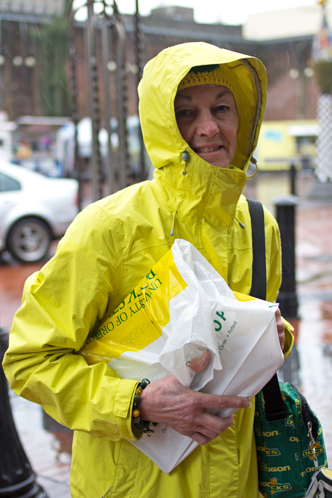 People of Downtown Eugene — Rainy Walk